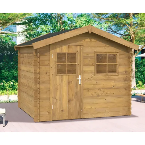 Casetta in Legno Impregnata 2.6x2 19 mm Box per Attrezzi