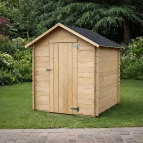 Casetta in Legno Piccola 1.5x1.3 con Pavimento Interno da Giardino 2