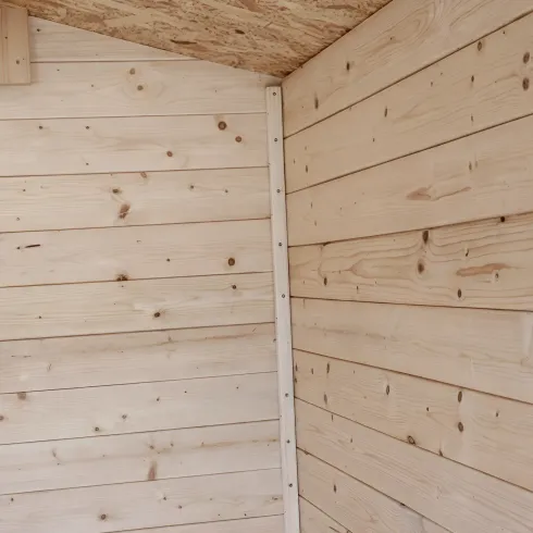 Casetta in Legno Piccola 1.5x1.3 con Pavimento Interno da Giardino