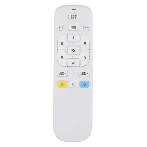 Ventilatore Soffitto con Luce LED Dimmerabile Metallo Nero Telecomando