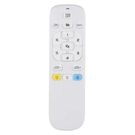 Ventilatore Soffitto con Luce LED Dimmerabile Metallo Nero Telecomando