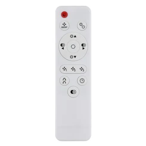 Ventilatore da Soffitto Luce LED 36W Moderno Anello Nero Effetto Legno