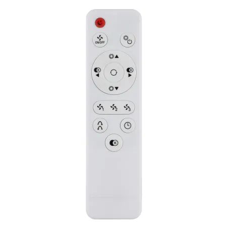 Ventilatore da Soffitto Luce LED 36W Moderno Anello Nero Effetto Legno