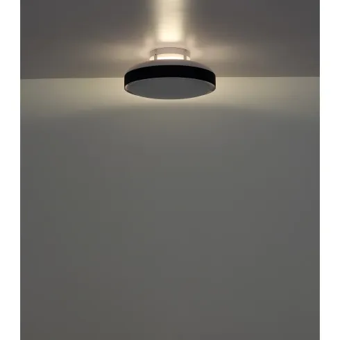 Ventilatore da Soffitto Plafoniera LED Dimmerabile 45 cm Bianco Nero