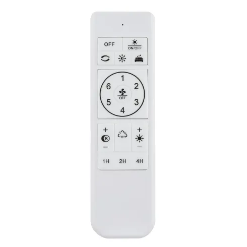 Ventilatore da Soffitto Plafoniera LED Dimmerabile 45 cm Bianco Nero