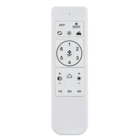 Ventilatore da Soffitto Plafoniera LED Dimmerabile 45 cm Bianco Nero