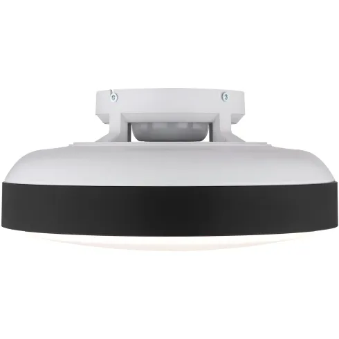 Ventilatore da Soffitto Plafoniera LED Dimmerabile 45 cm Bianco Nero