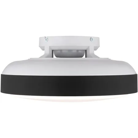 Ventilatore da Soffitto Plafoniera LED Dimmerabile 45 cm Bianco Nero