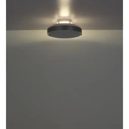 Ventilatore da Soffitto Plafoniera LED Dimmerabile 45 cm Bianco Argento