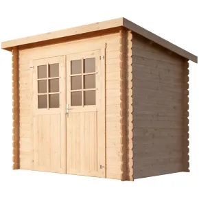 Casetta in Legno 28 mm 2.5x2 Giardino Attrezzi Blockhouse | BricoShop24