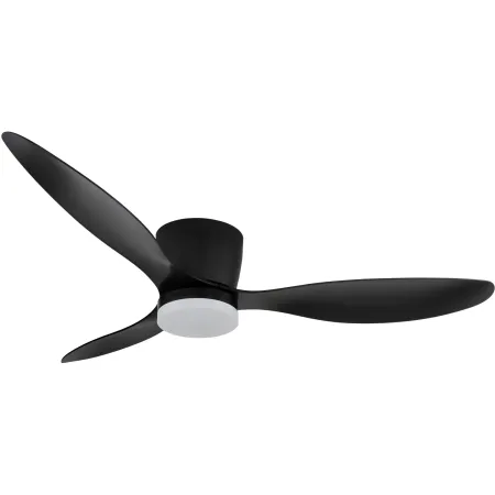 Ventilatore da Soffitto con Luce Nero 3 Pale 20W LED Dimmerabile