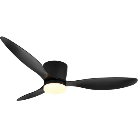 Ventilatore da Soffitto con Luce Nero 3 Pale 20W LED Dimmerabile