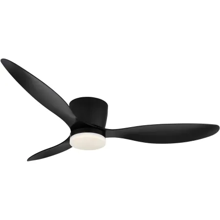 Ventilatore da Soffitto con Luce Nero 3 Pale 20W LED Dimmerabile