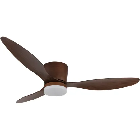 Ventilatore Soffitto con Luce Effetto Legno 3 Pale 20W LED Dimmerabile