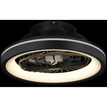 Ventilatore da Soffitto con Luce Nero LED RGB Dimmerabile Telecomando