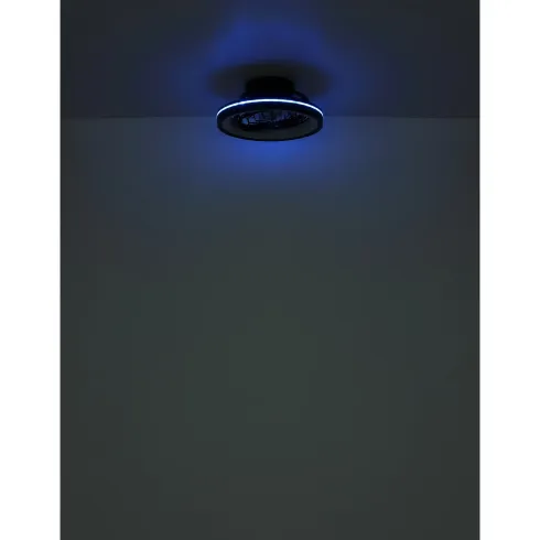 Ventilatore da Soffitto con Luce Nero LED RGB Dimmerabile Telecomando