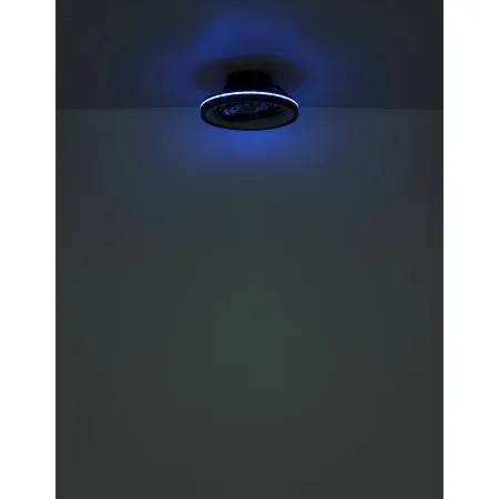 Ventilatore da Soffitto con Luce Nero LED RGB Dimmerabile Telecomando