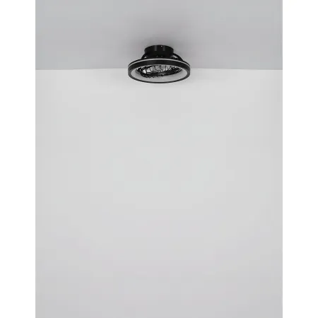 Ventilatore da Soffitto con Luce Nero LED RGB Dimmerabile Telecomando