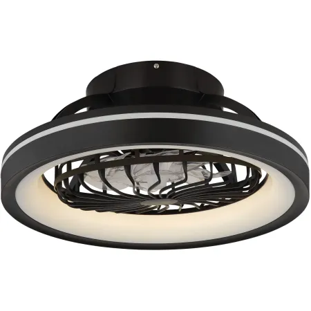 Ventilatore da Soffitto con Luce Nero LED RGB Dimmerabile Telecomando