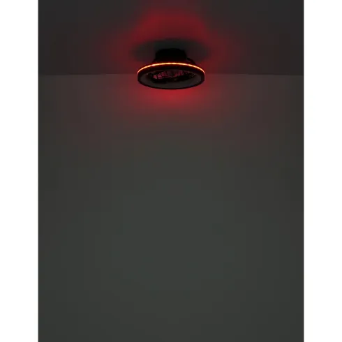 Ventilatore da Soffitto con Luce Nero LED RGB Dimmerabile Telecomando
