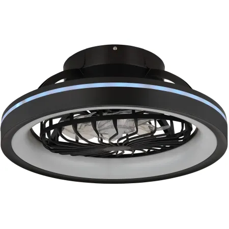 Ventilatore da Soffitto con Luce Nero LED RGB Dimmerabile Telecomando