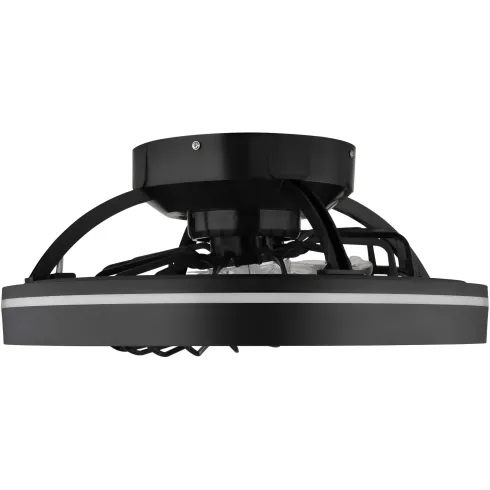 Ventilatore da Soffitto con Luce Nero LED RGB Dimmerabile Telecomando