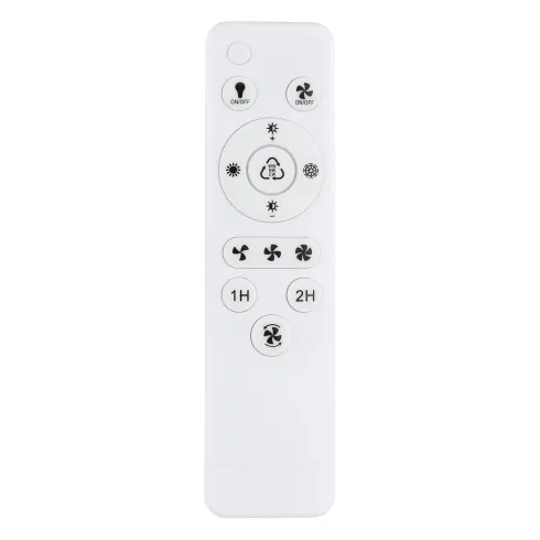 Ventilatore da Soffitto con Luce LED Nero Moderno 30W Telecomando