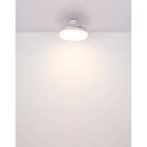 Ventilatore Soffitto con Luce Bianco 106 cm LED CCT Pale Richiudibili