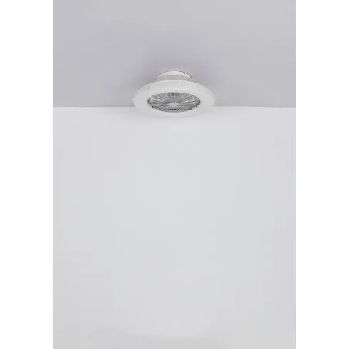 Ventilatore da Soffitto con Luce Bianco Cristalli LED CCT Telecomando
