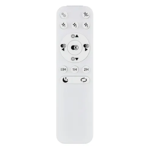Ventilatore da Soffitto con Luce Bianco Cristalli LED CCT Telecomando