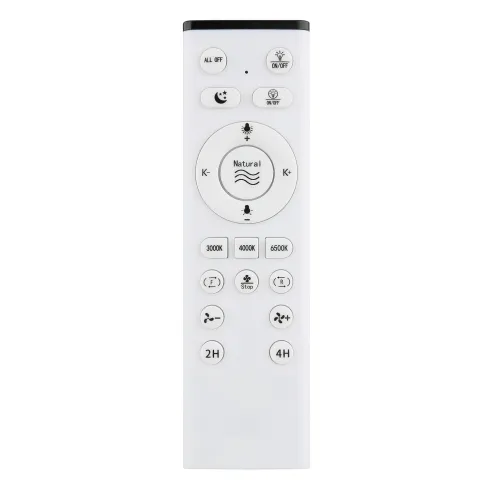 Ventilatore da Soffitto con Luce 54 cm Nero Telecomando Luce Notturna