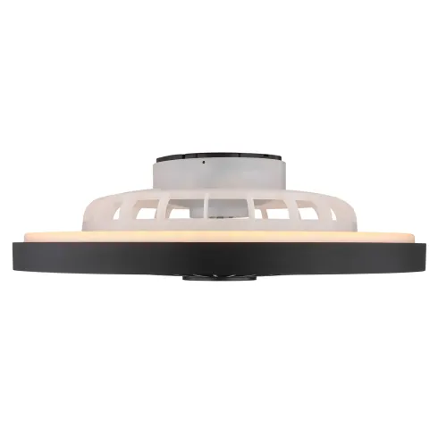 Ventilatore da Soffitto con Luce 54 cm Nero Telecomando Luce Notturna