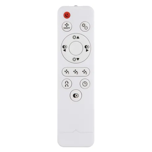 Ventilatore Soffitto con Luce LED Dimmerabile Nero 3 Pale Trasparenti