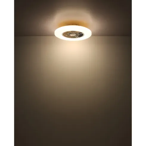 Ventilatore da Soffitto con Nero Bianco 60 cm LED RGB Telecomando