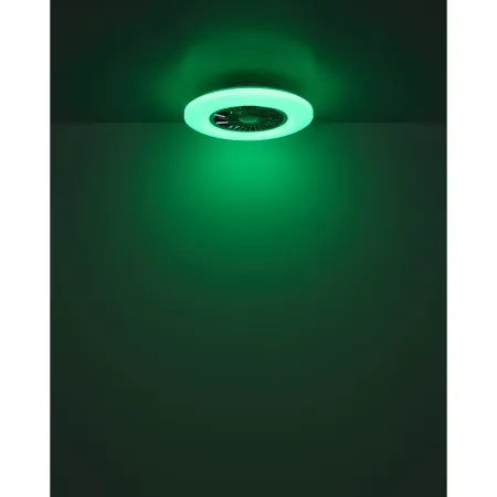Ventilatore da Soffitto con Nero Bianco 60 cm LED RGB Telecomando