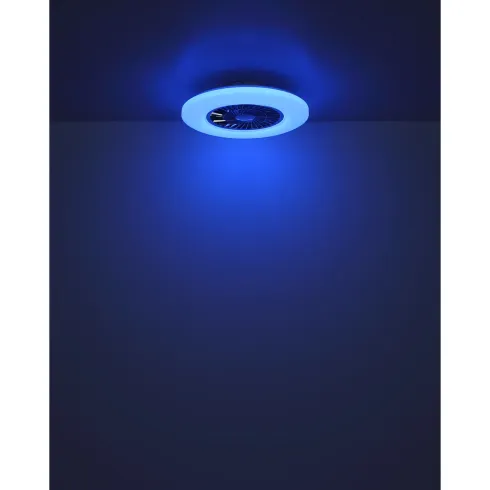 Ventilatore da Soffitto con Nero Bianco 60 cm LED RGB Telecomando
