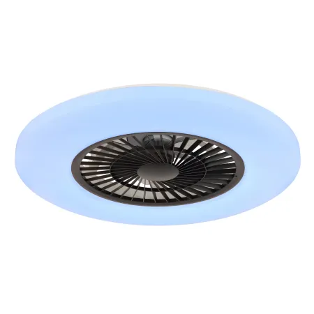Ventilatore da Soffitto con Nero Bianco 60 cm LED RGB Telecomando