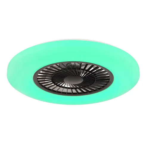 Ventilatore da Soffitto con Nero Bianco 60 cm LED RGB Telecomando