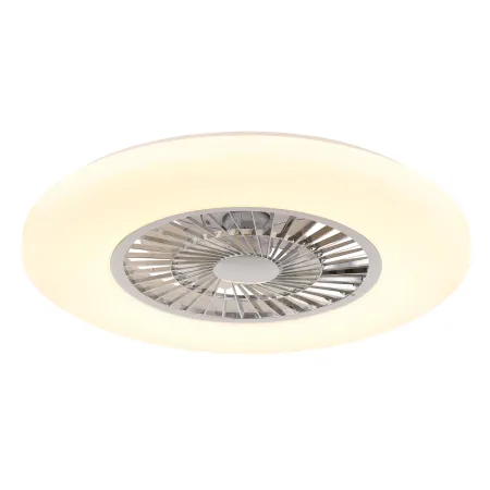 Ventilatore da Soffitto con Argento Bianco 60 cm LED RGB Telecomando