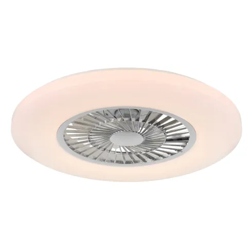 Ventilatore da Soffitto con Argento Bianco 60 cm LED RGB Telecomando