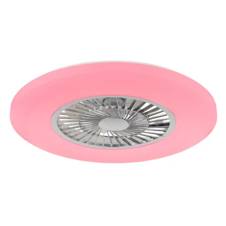Ventilatore da Soffitto con Argento Bianco 60 cm LED RGB Telecomando