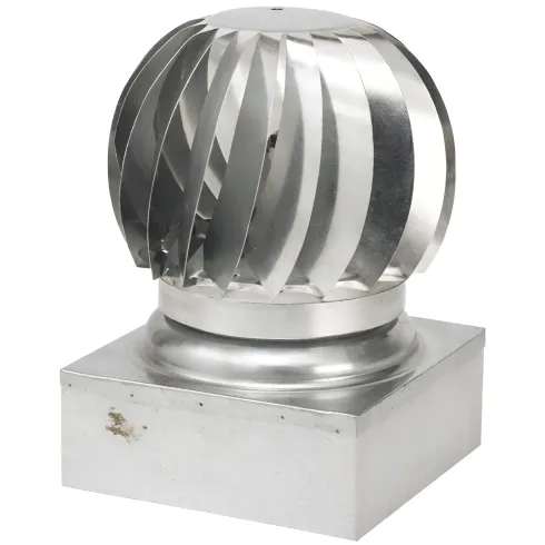 Camino Eolico Turbina Acciaio Inox 37x37 Aspiratore Comignolo Girevole