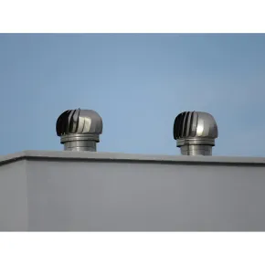 Camino Eolico Turbina Acciaio Inox 42x42 Aspiratore Comignolo Girevole 2