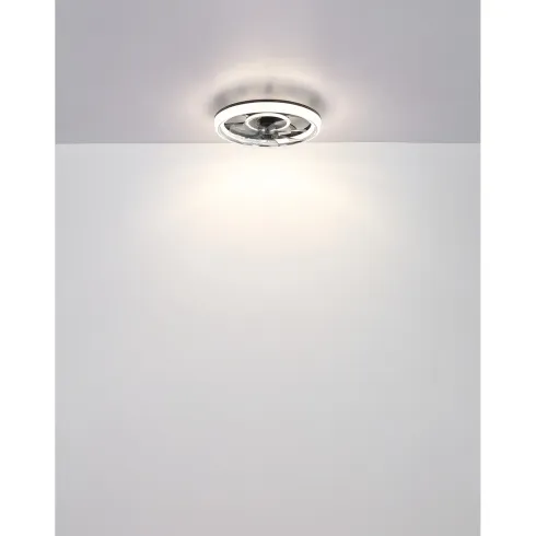 Ventilatore da Soffitto con Luce Nero Cristalli LED Dimmer Telecomando