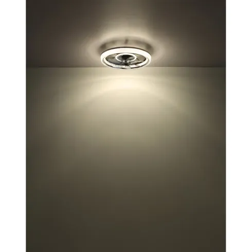 Ventilatore da Soffitto con Luce Nero Cristalli LED Dimmer Telecomando