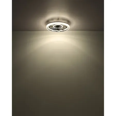 Ventilatore da Soffitto con Luce Nero Cristalli LED Dimmer Telecomando