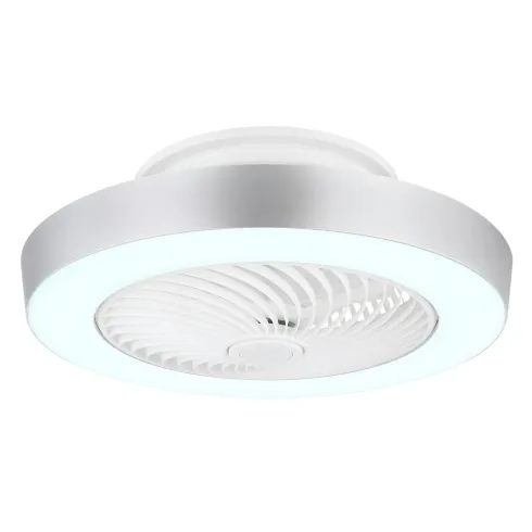 Ventilatore Soffitto con Luce LED Dimmerabile Bianco Grigio Telecomando