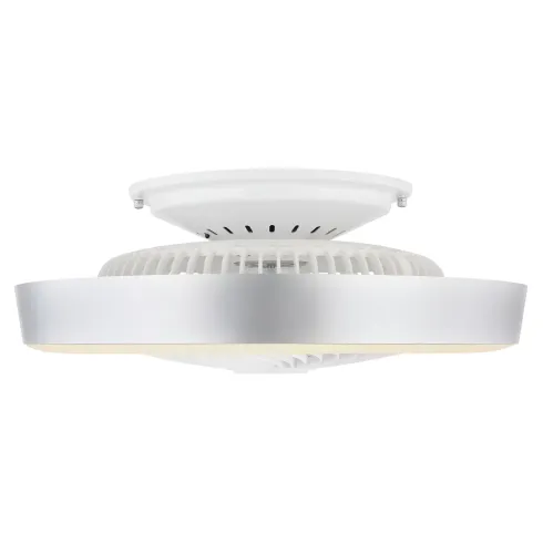 Ventilatore Soffitto con Luce LED Dimmerabile Bianco Grigio Telecomando
