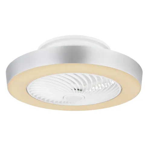 Ventilatore Soffitto con Luce LED Dimmerabile Bianco Grigio Telecomando