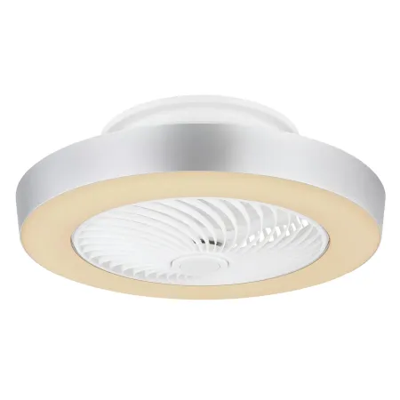 Ventilatore Soffitto con Luce LED Dimmerabile Bianco Grigio Telecomando